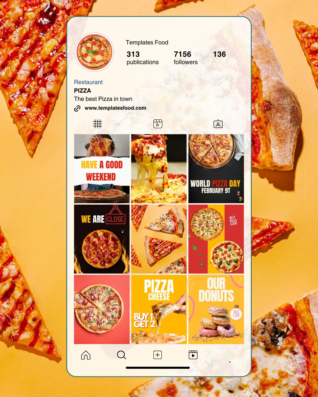 How to Make Your Restaurant Instagram Look Professional Templates Food