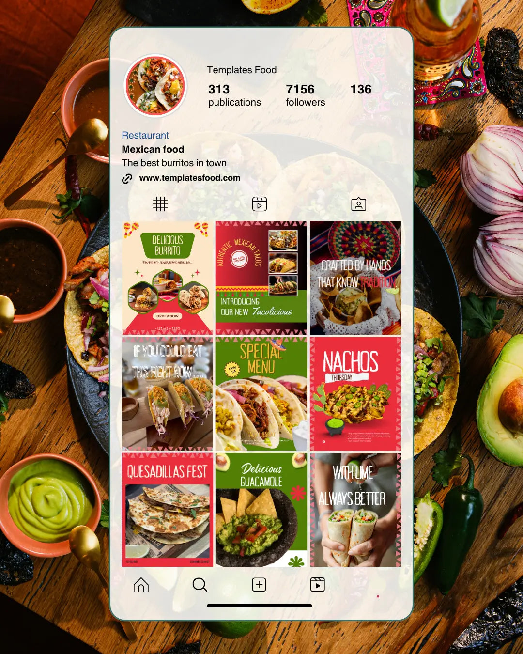Premium Brand Kit - PHOTO PACK + TEMPLATES INSTAGRAM Templates Food